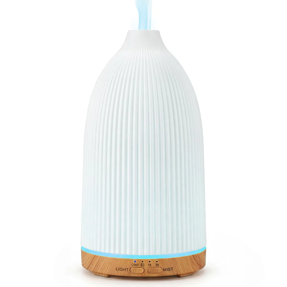 AESHORY Difusor de Aceite Esencial 100ML, Difusor de Aromas Silencioso, Humidificador Ultrasónico con 7 Luces LED e 4 Temporizadores para Hogar, Yoga