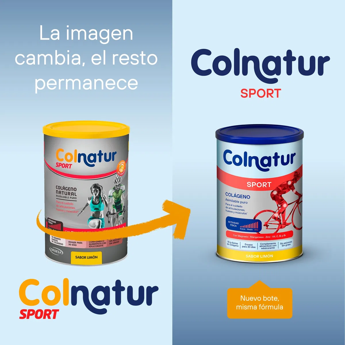 Colnatur Sport Limón, Colágeno con Magnesio, Zinc y Vitamina C para Músculos, Huesos y Articulaciones, 360g