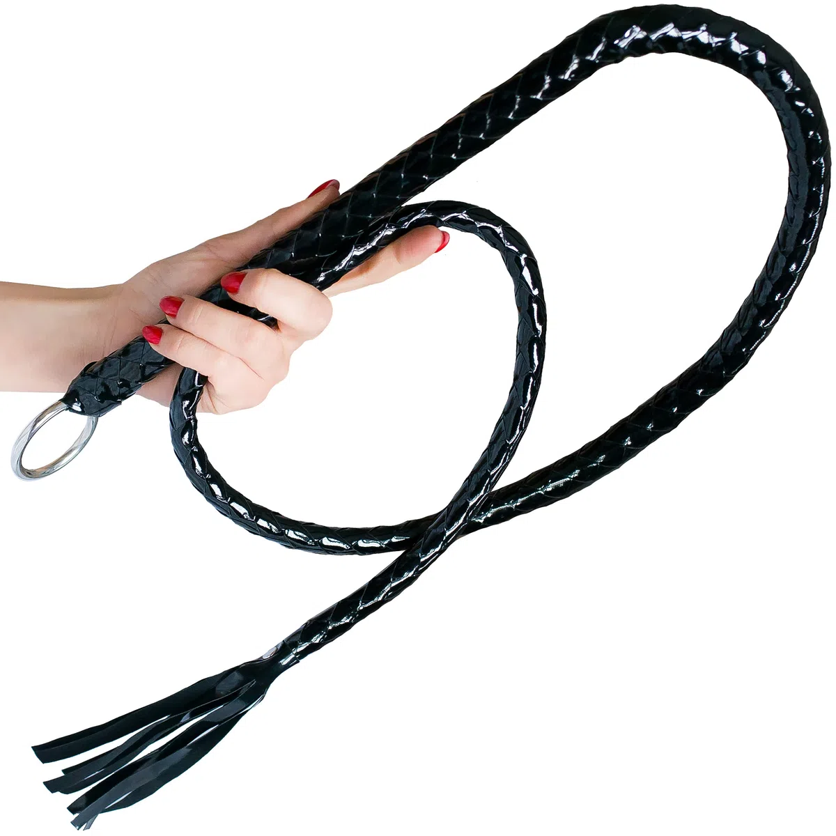 Bdsm látigo para esclavos 140cm negro charol látigo sexual para mujeres juego erótico juego sexual para parejas flogger para sexo flogger & fustes sexo para avanzado FOPS B21-10