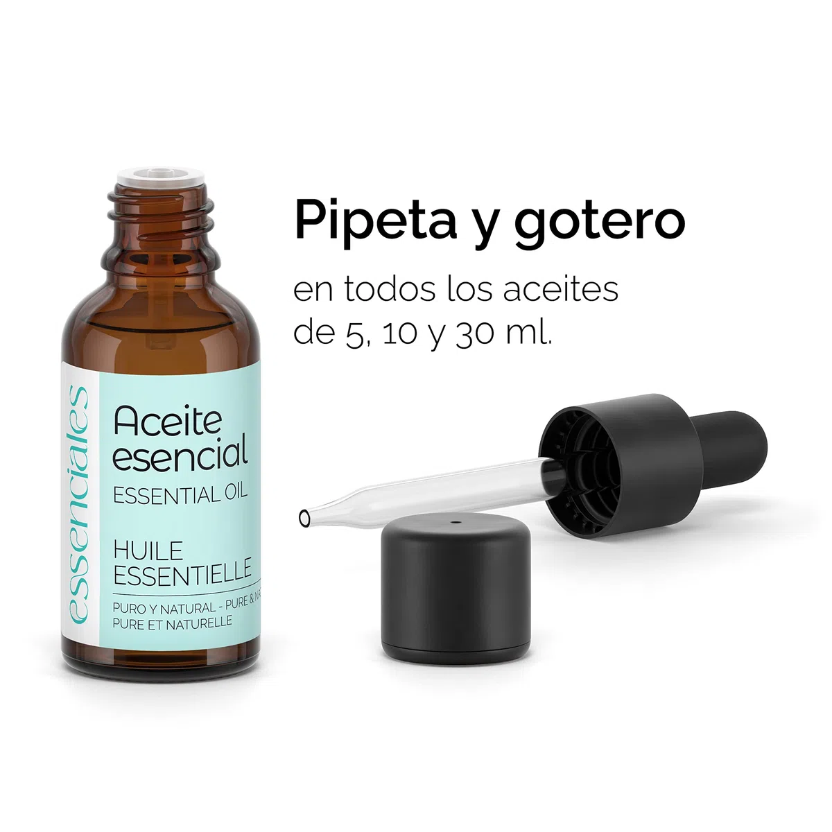 ESSENCIALES Aceite Esencial de Elemi 30 ml – 100% Puro y Natural – Aroma Envolvente – Ideal para Difusor, Relax y Aromaterapia