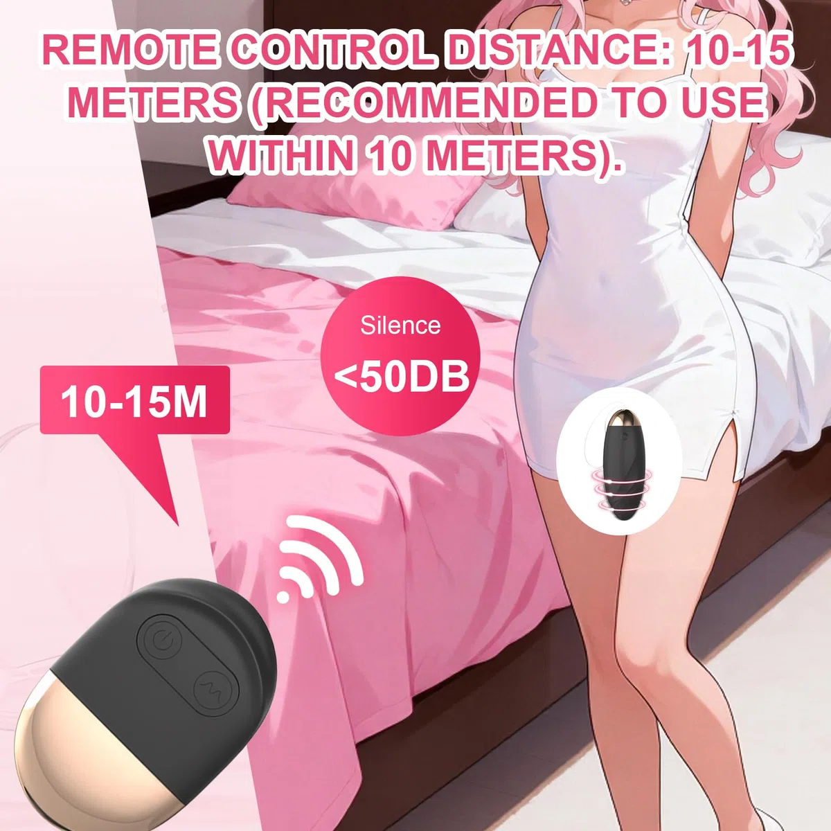 Vibrador Oziral con control remoto y 10 modos de vibración para el punto G y el clítoris. Un vibrador con control remoto para mujeres. Un juguete sexual para parejas y mujeres. Recargable. Negro