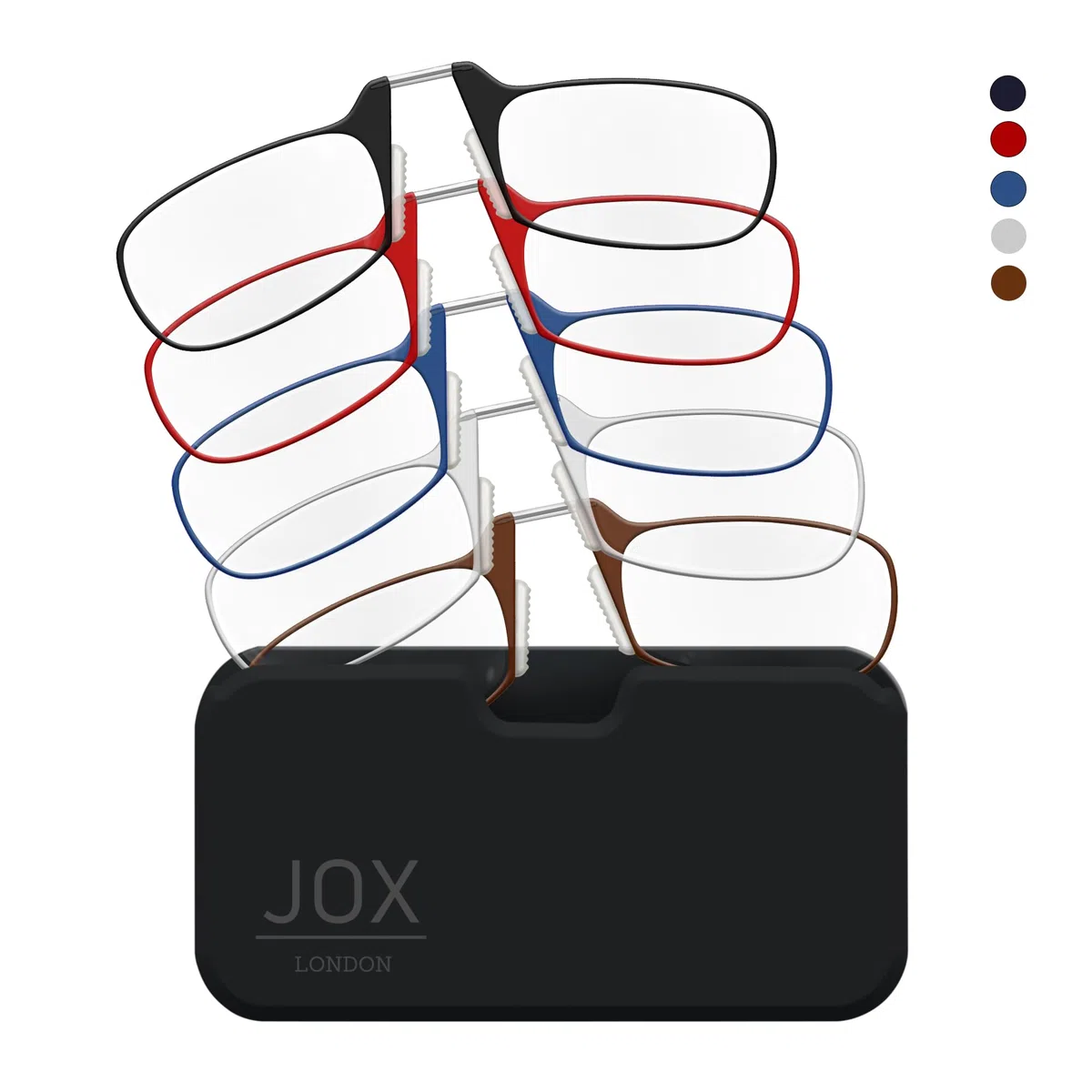 JOX Gafas de Lectura con Estuche para pegar en el Móvil, Gafas de Lectura de Nariz delgadas para pegar en el móvil, Gafas sin Brazos, Comodidad para su Lectura