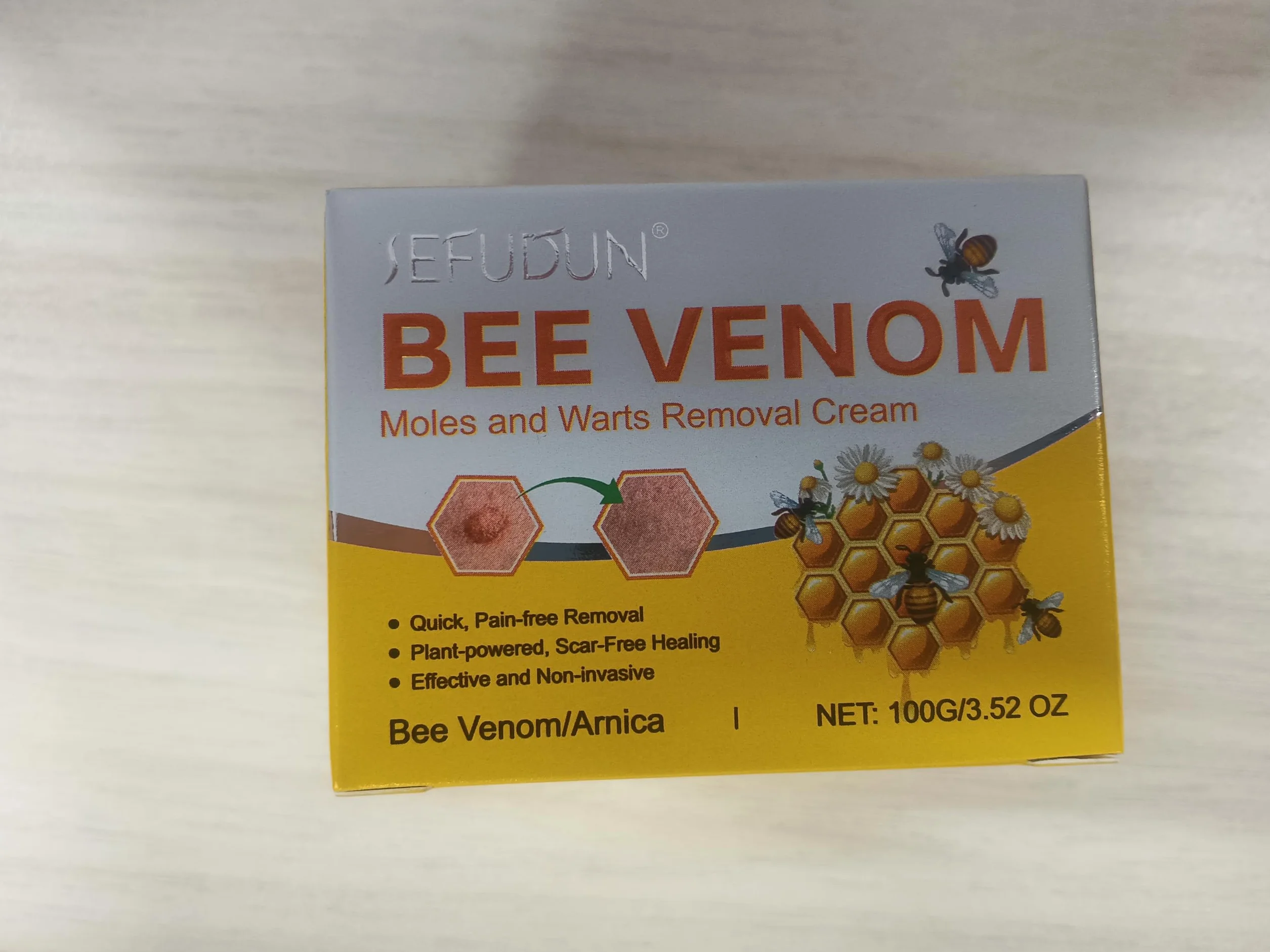 Crema Veneno De Abeja Verrugas, Crema Reparadora Veneno Abeja, Crema De Veneno De Abeja, Quitar Verrugas Antiverrugas Quita Verrugas Cuerpo Para Todo Tipo De Piel, 200g