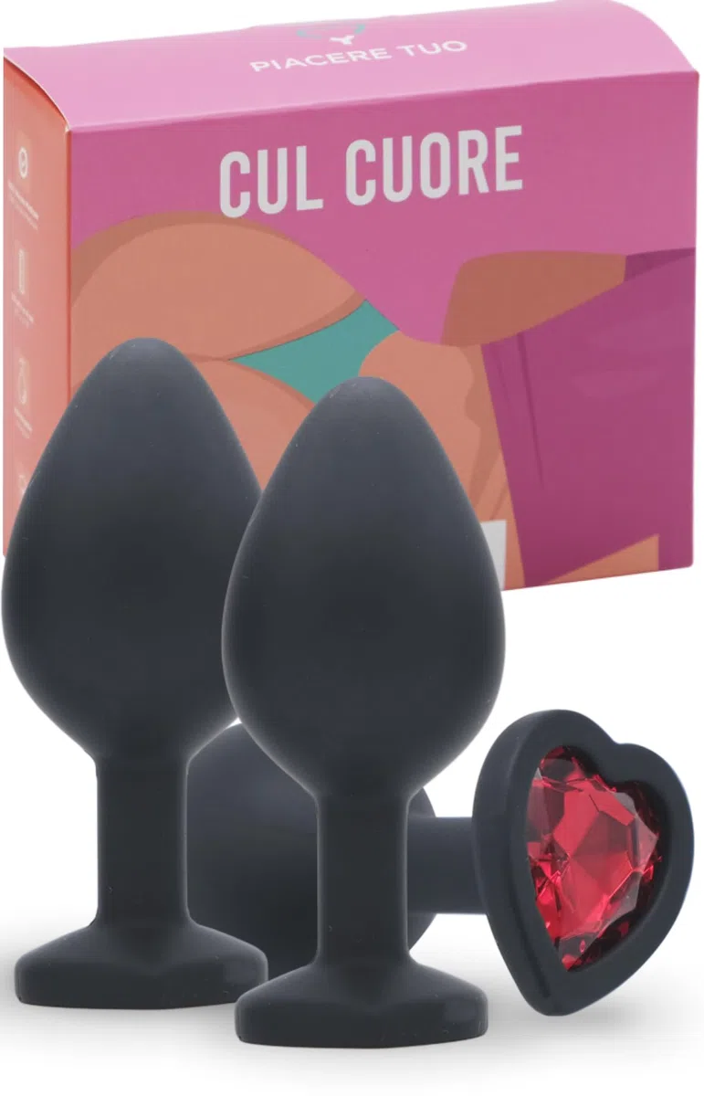 MySecretCase Dilatador Anal Progresivo Set 3 Plug Anales,Con Diamante Corazón Butt Plug Brinquedos Sexuais Para Casais Juguetes Sexuales Juguetes Eróticos Consolador Mujer Consolador Hombre Buttplug