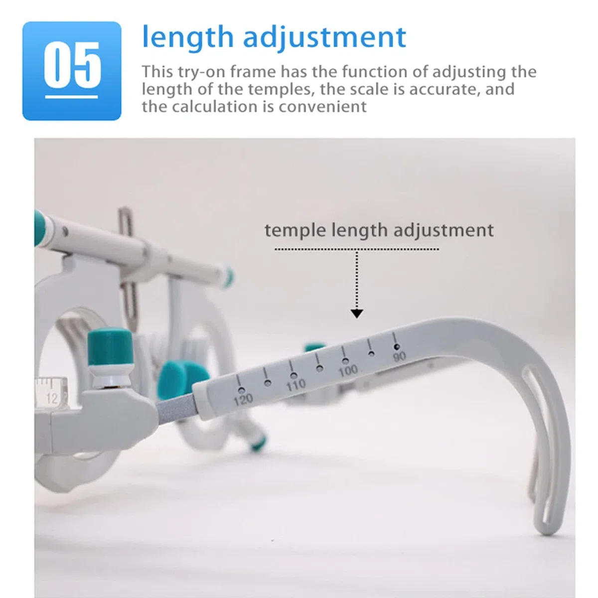 Juego de lentes de prueba ópticas, montura para lentes de optometría ocular, montura para lentes de prueba ópticas, montura para lentes de prueba oculares de optometría, montura para lentes de prueb