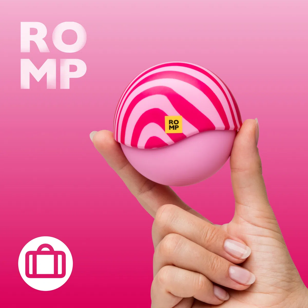 ROMP Spin Succionador De Clítoris Femenino | Vibrador Mujer Con Función De Masaje Suave | Juguetes Eróticos Para Pareja Sexuales | Recargable | Resistente Al Agua | Formato De Viaje Compacto Ligero