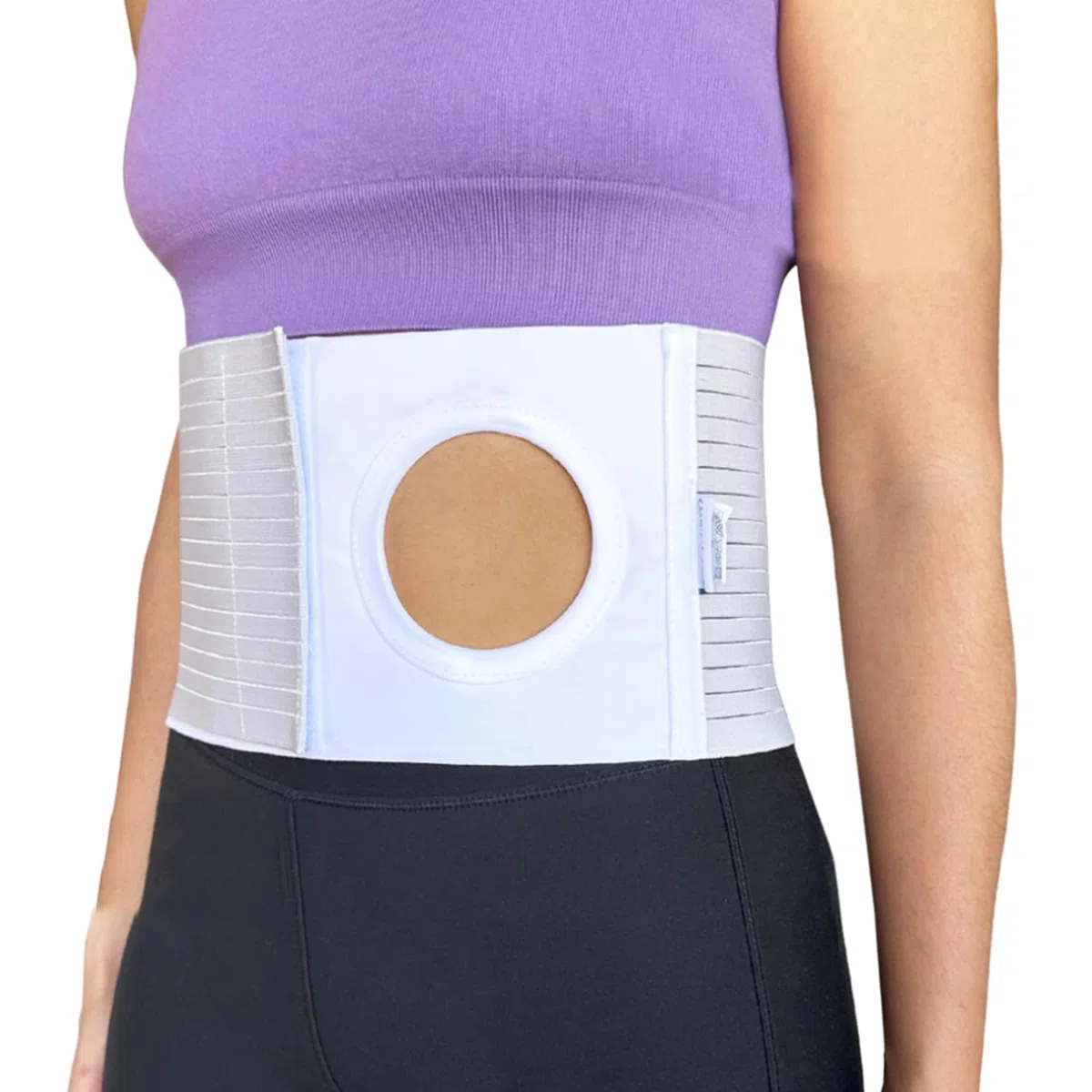 OrtoPrime Faja para Colostomía Adulto UNISEX - Cinturón de Ostomía CONFORT - Faja Colostomía para Hombre y Mujer - Cinturón Colostomía accesorios - Faja Cirugía Abdominal Hernia (Talla L 95-105 cm)