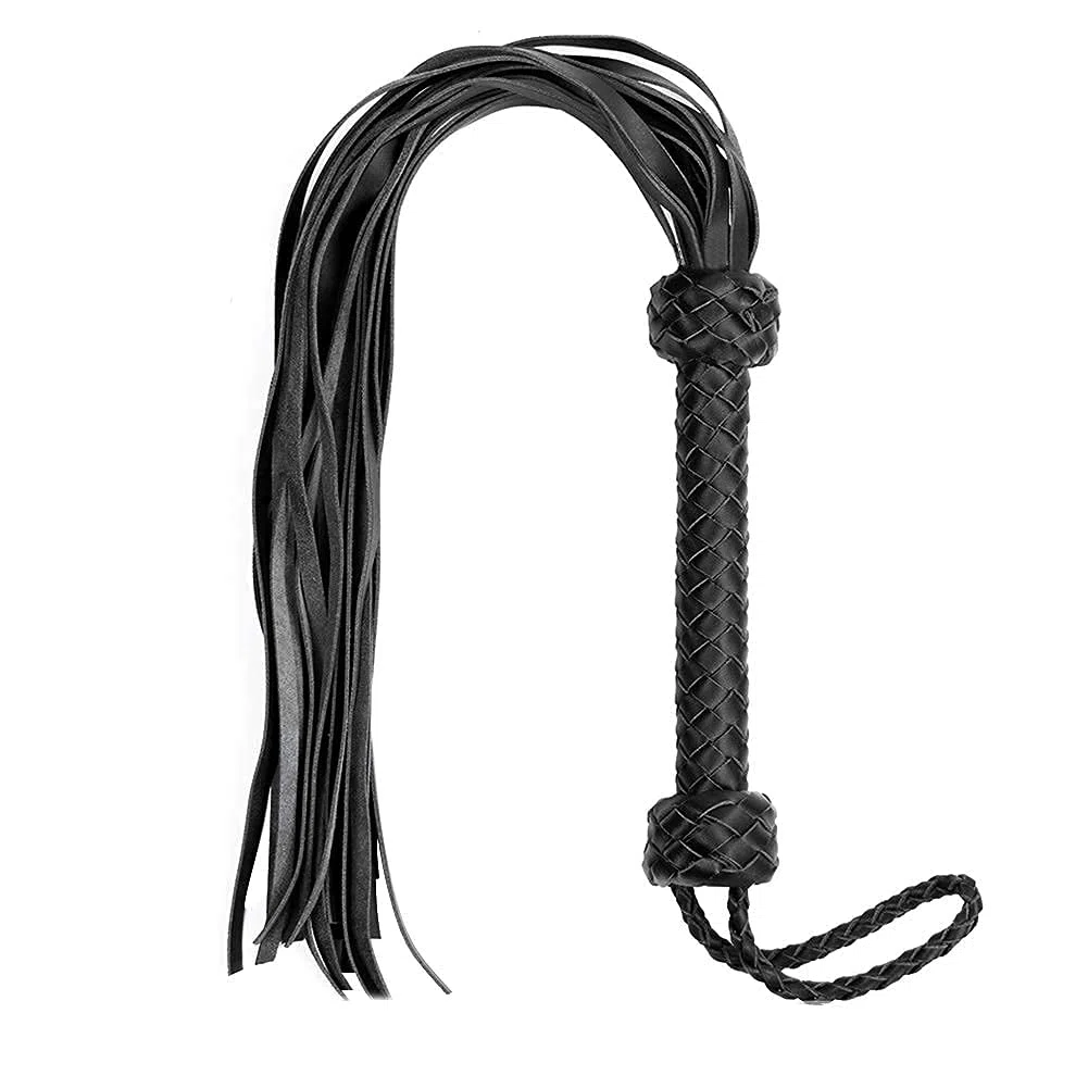 Juguete sexual BDSM Látigo de cuero de imitación para Flogger Juego de azotes Juguete sexual adulto para parejas SM Juego de rol