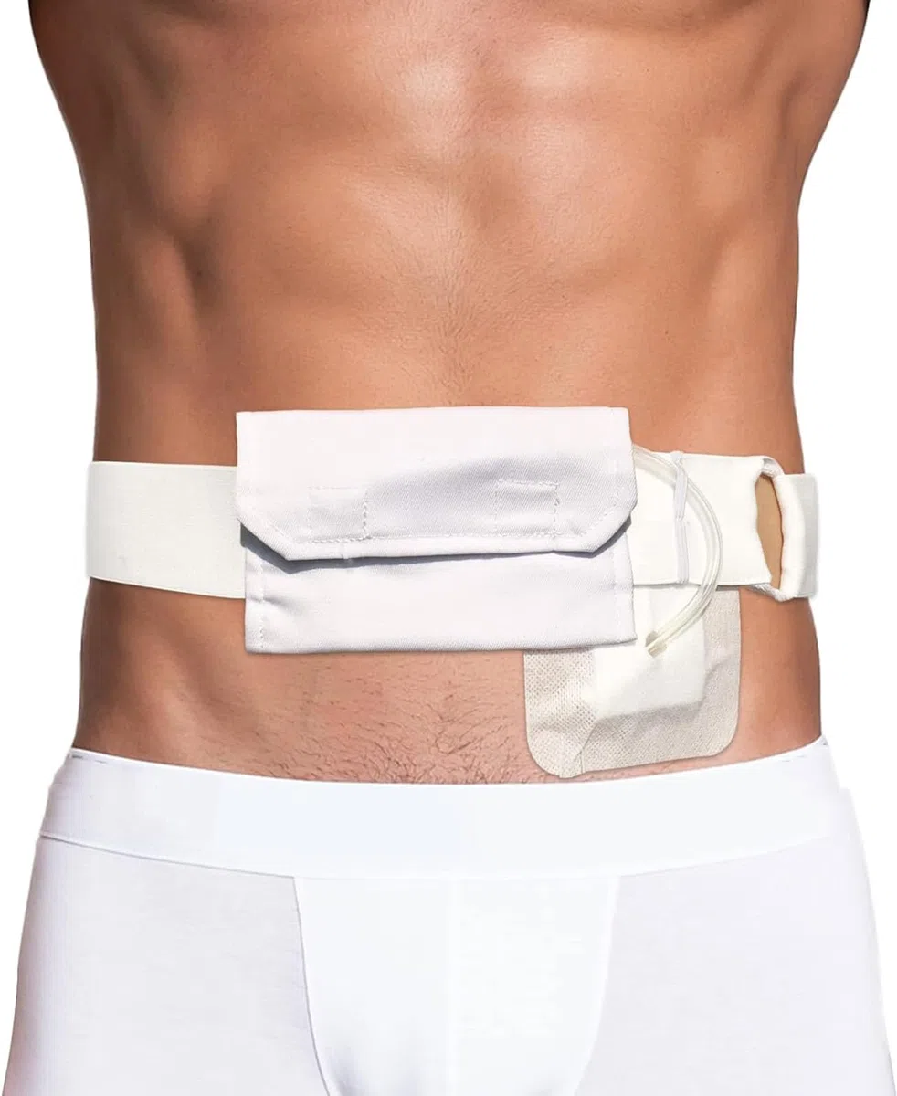 Cinturón de diálisis peritoneal, soporte para catéter de diálisis peritoneal con bolsillo, correa de diálisis peritoneal ajustable, sonda G, cinturón protector de tubo peritoneal para sondas PEG, G y