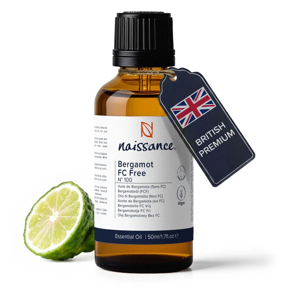 Naissance Bergamota Sin Furanocumarinas - Aceite Esencial 100% Puro - 50ml
