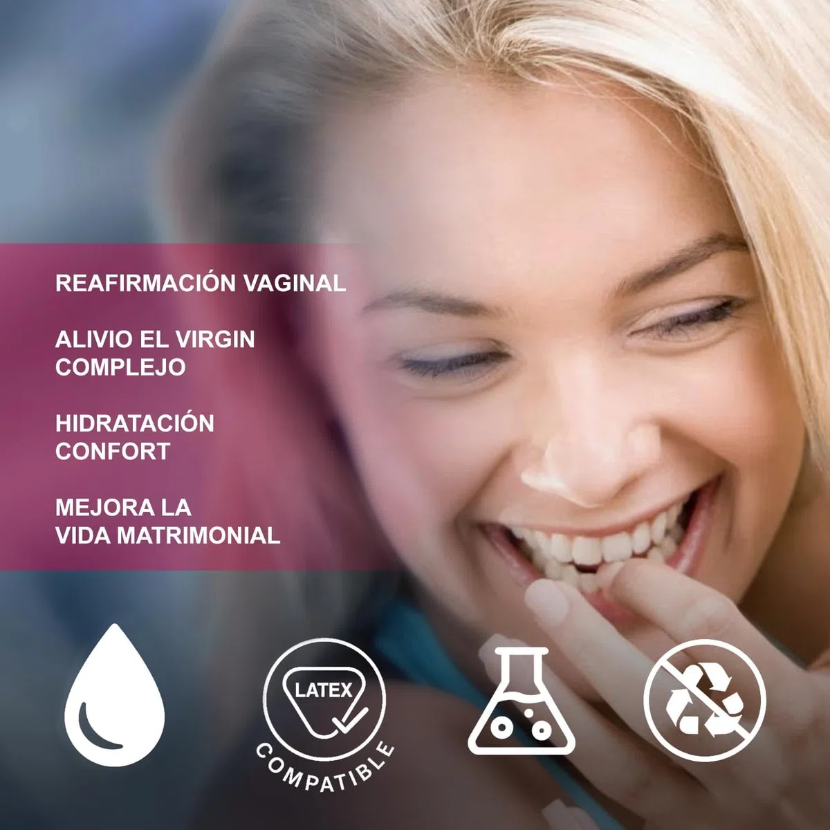 Gel Tensor Vaginal, Complejo Aliviante Virgen, Suplemento Hidratante Prellenado para Mejore la vida sexual de su pareja, aumente la sensibilidad y el placer- 5 uds.