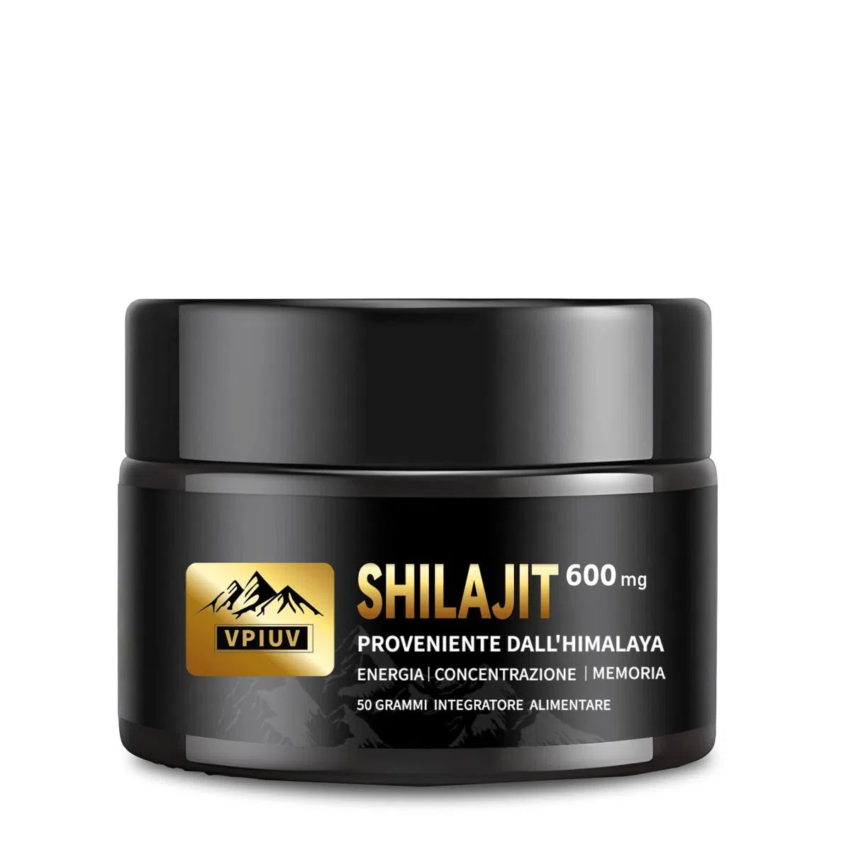 Shilajit Resina Himalaya pura 100% - 50g Suplemento Natural con 75% de Ácido Fúlvico y Más de 85 Minerales - Energía, Vitalidad, Enfoque Mental Inmunidad