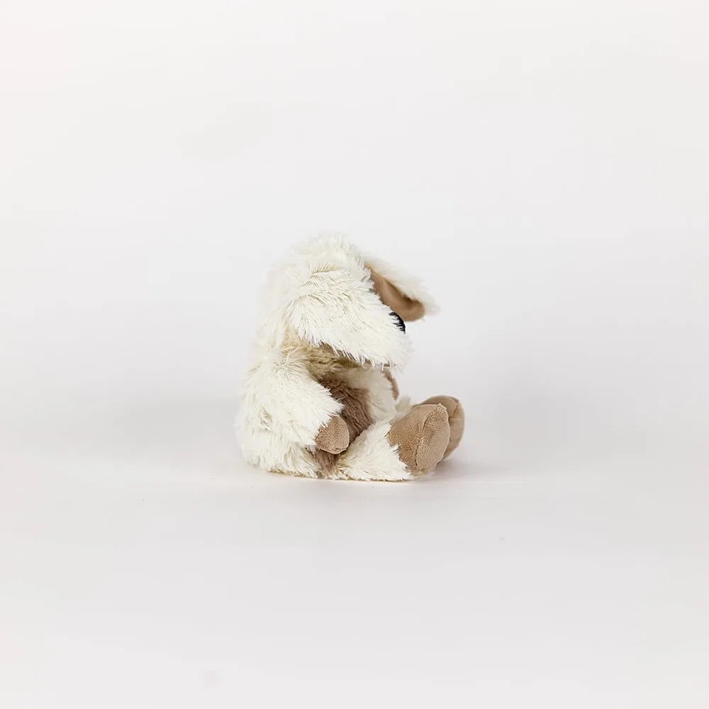 Warmies almohadilla térmica de cachorro en tamaño mini, totalmente apto para microondas y con peso, ideal para la ansiedad Se puede enfriar en calentar en el microondas Almohadilla térmica suave