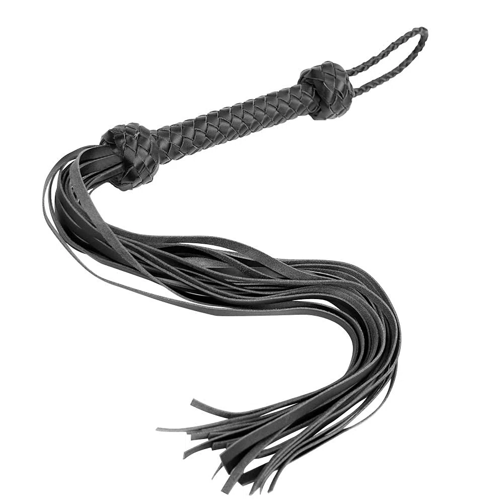 Juguete sexual BDSM Látigo de cuero de imitación para Flogger Juego de azotes Juguete sexual adulto para parejas SM Juego de rol