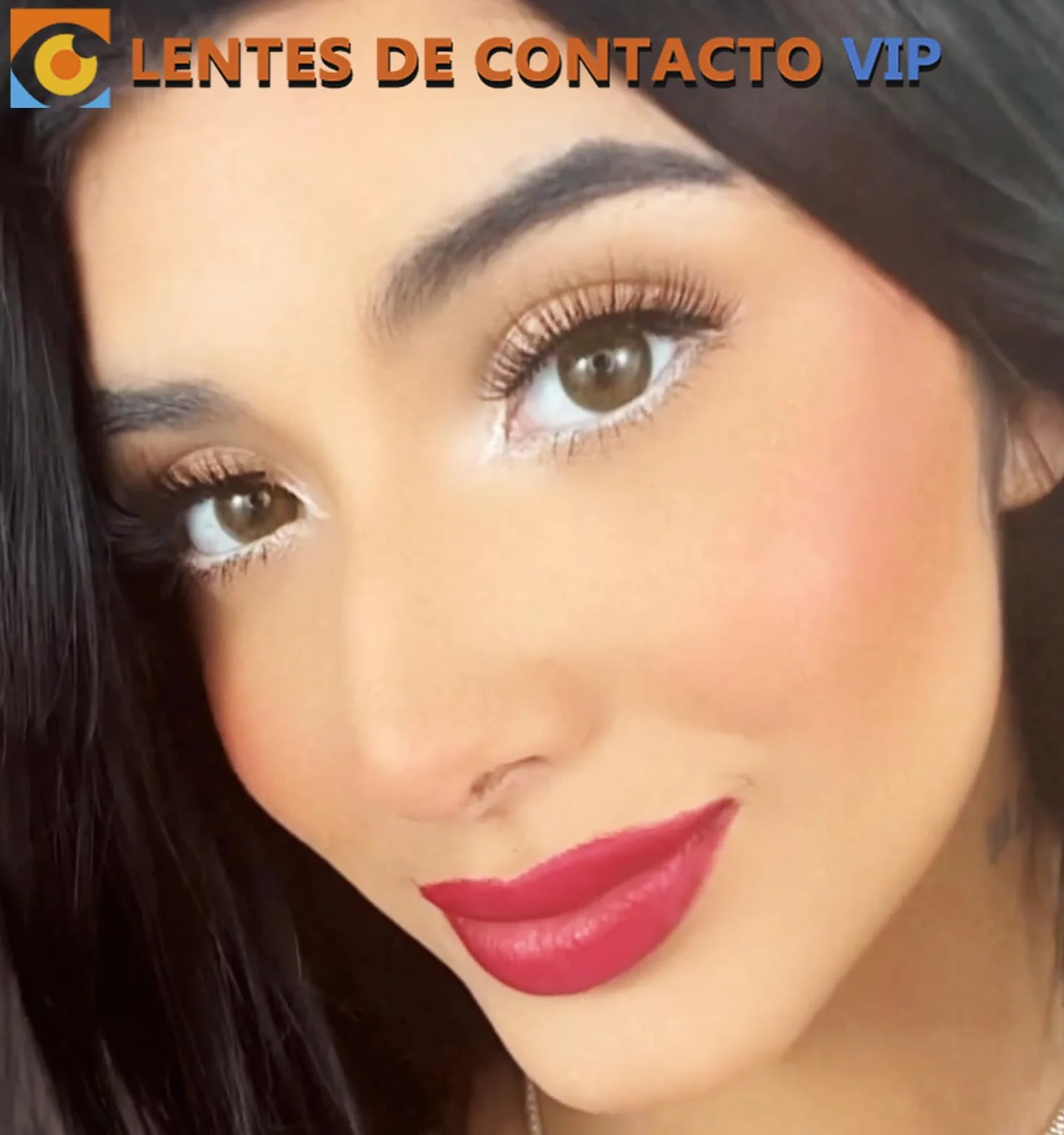 Granada VIP Lentillas de Color Marrón diseño super natural con aro de definición 2 Lentes de contacto anuales + portalentes + pinza + aplicador