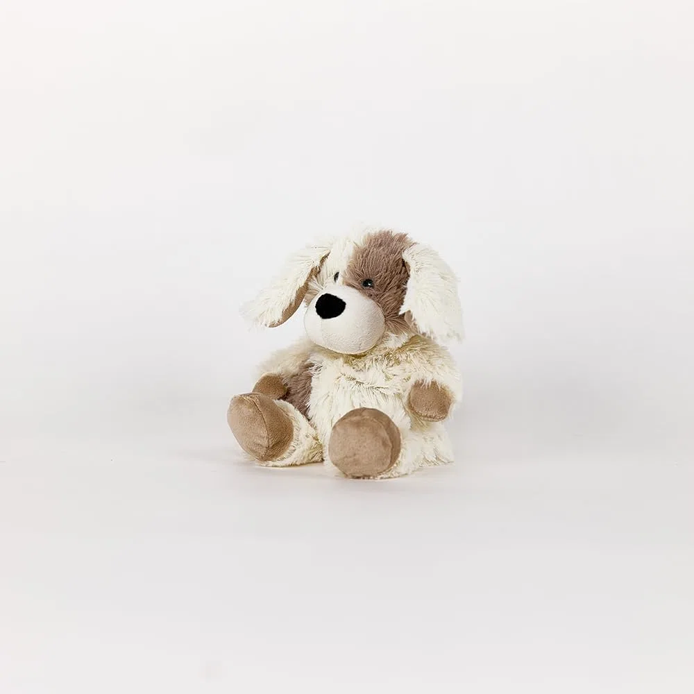 Warmies almohadilla térmica de cachorro en tamaño mini, totalmente apto para microondas y con peso, ideal para la ansiedad Se puede enfriar en calentar en el microondas Almohadilla térmica suave