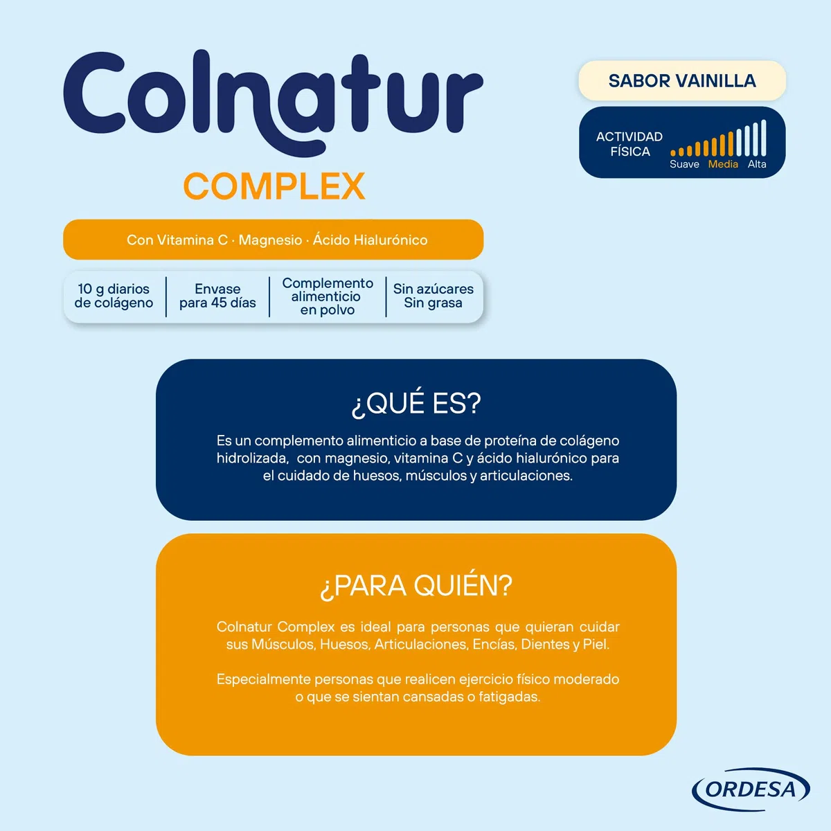 Colnatur Complex Vainilla | 336g | Colágeno con Magnesio y Vitamina C para Músculos y Articulaciones