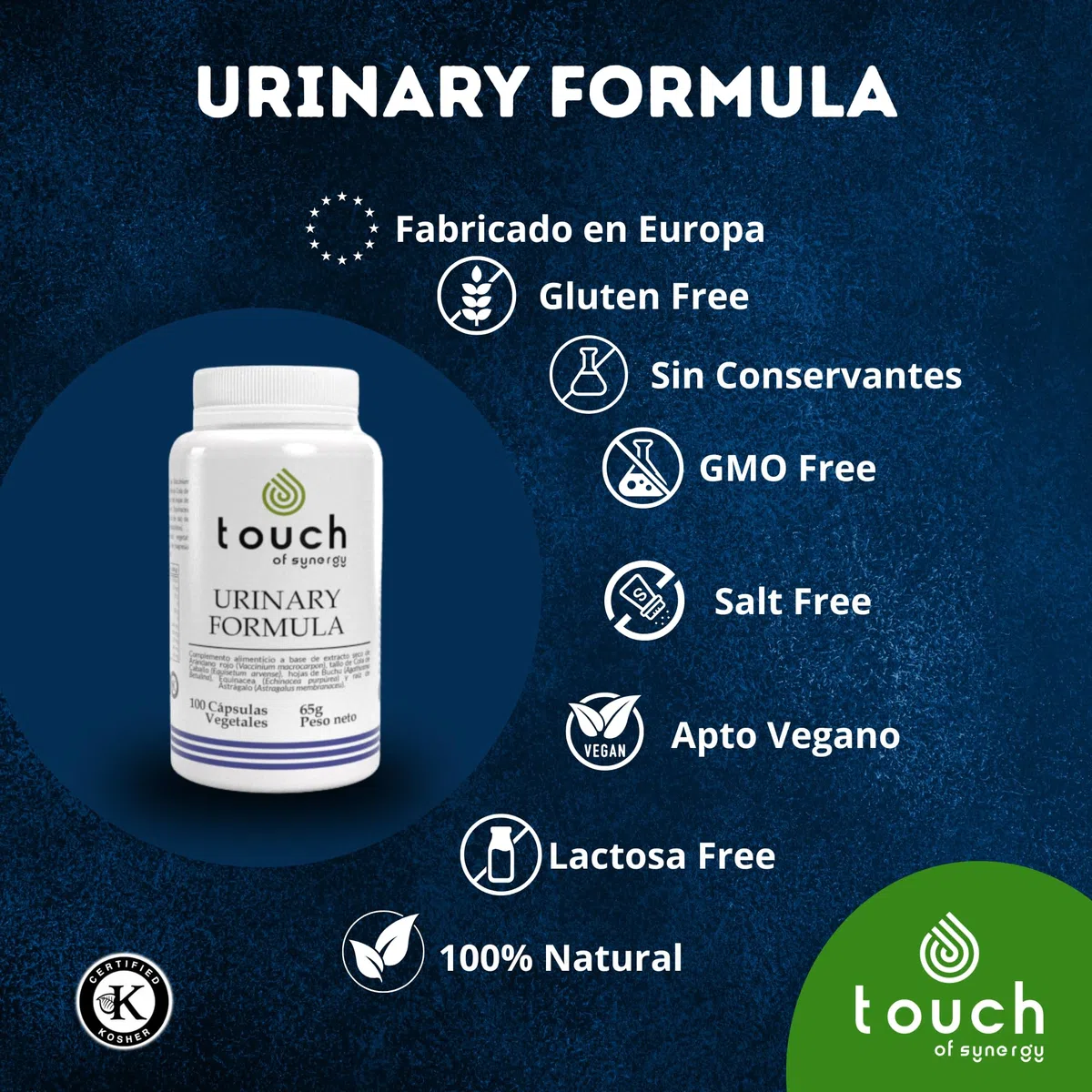 Urinary Formula - 100 Cápsulas - Arándano Rojo, D-Manosa y Uva Ursi - Previene Infecciones Urinarias, Reduce la Inflamación y Mejora la Salud del Tracto Urinario