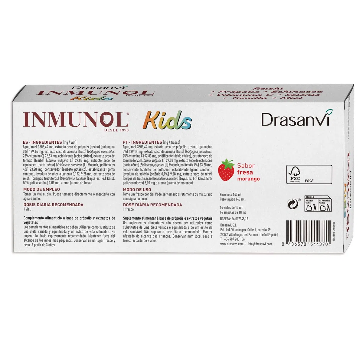 INMUNOL KIDS 14X10ML VIALES DRASANVI