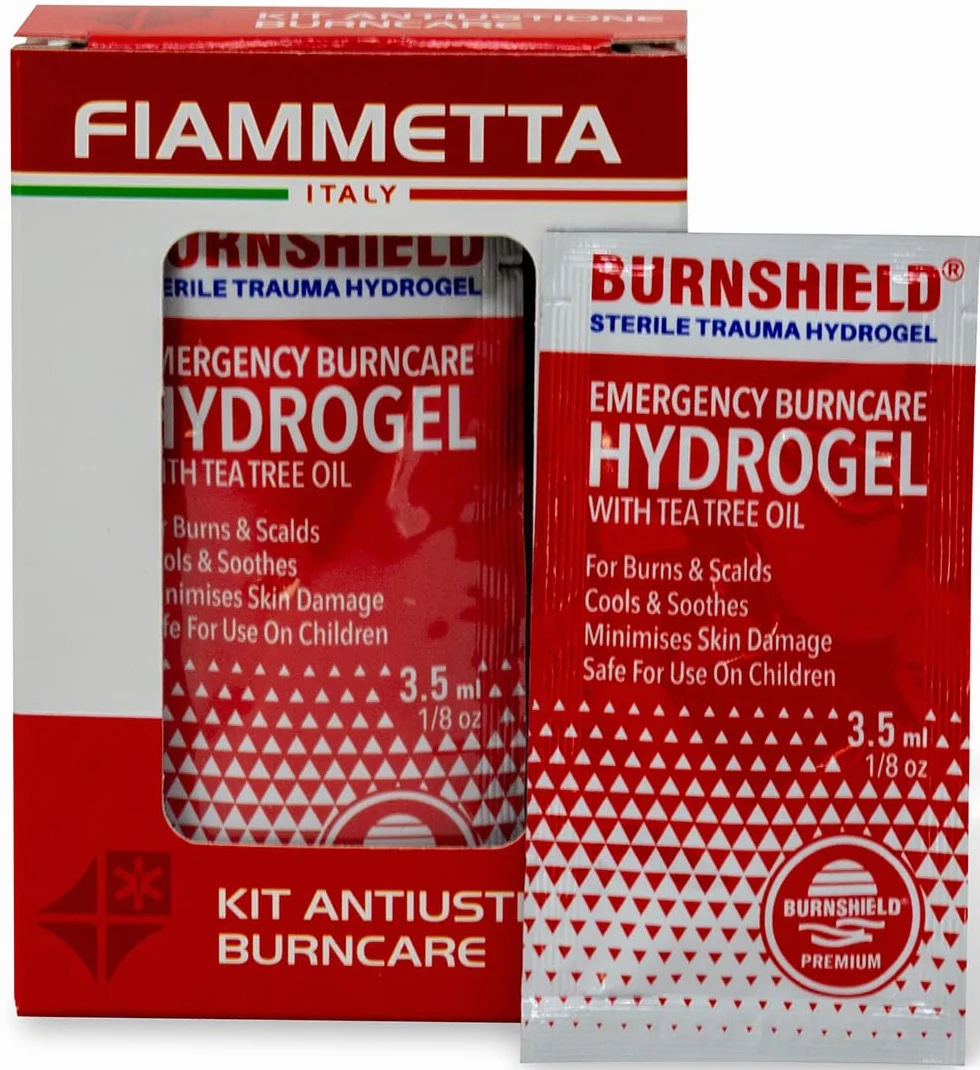 Gel para quemaduras, 10 bolsitas de primeros auxilios, 3,5 g, estéril BurNSHIELD