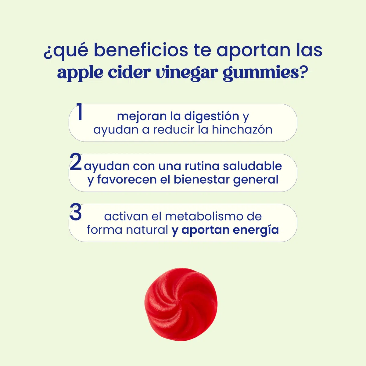 Jelly Pills Gominolas de Vinagre de Manzana de la Madre 1000mg con Cromo y Vitamina C - 70 Gummies Veganas - Sin Azucares Anadidos - Sabor a Manzana Natural - Apoya la Salud Digestiva