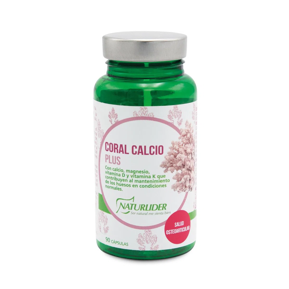 Naturlider - Coral Calcio Plus - Con Calcio, Magnesio y Vitaminas para los Huesos - 90 Cápsulas