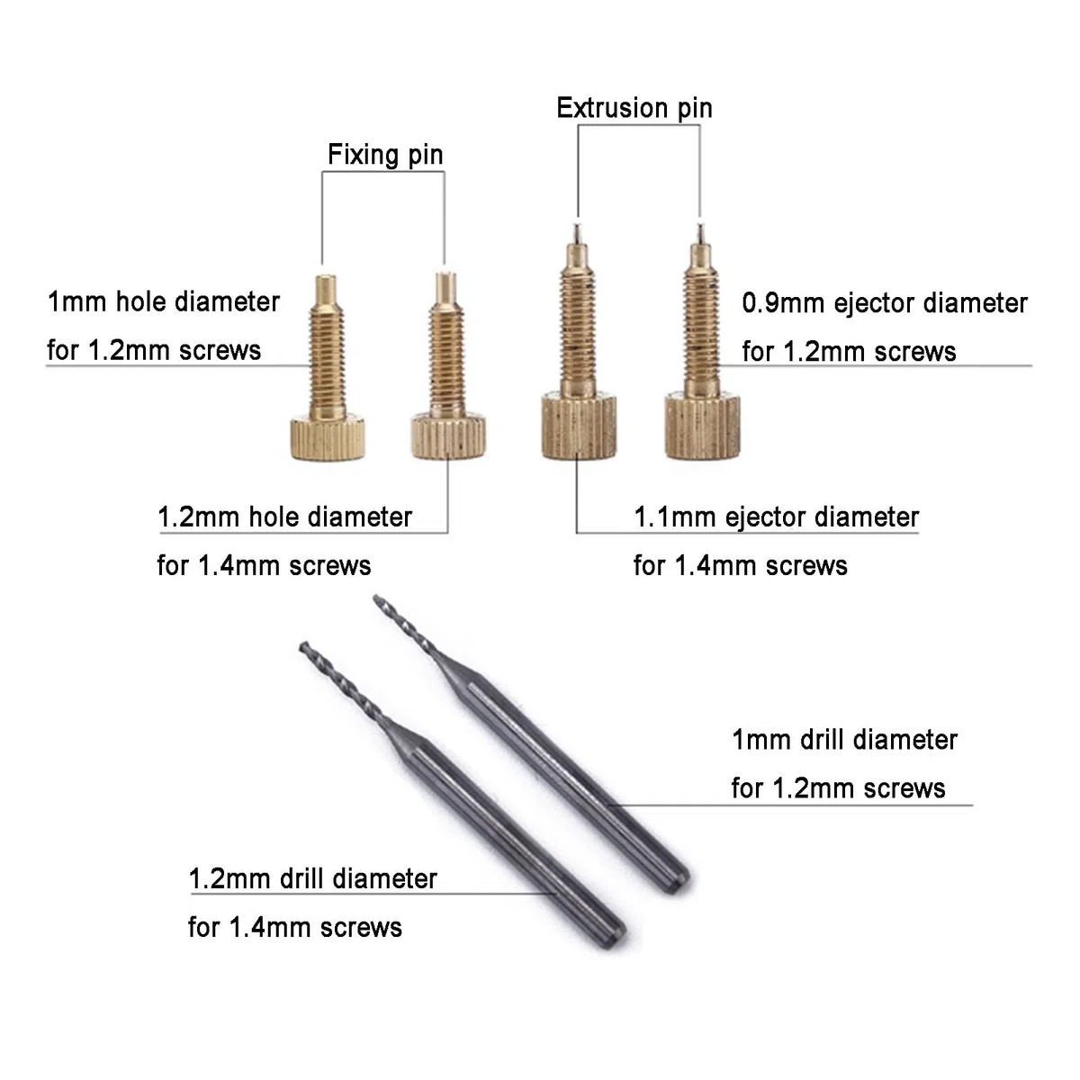 Juego de extractor de tornillos para gafas, herramienta de extracción de gafas con tornillo de arranque y brocas para mantenimiento de gafas