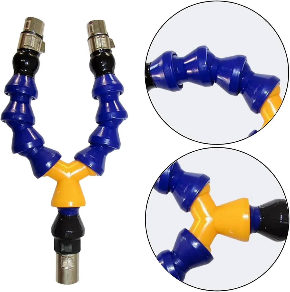 Adaptador 3XLR Extensión para Máquina Sexual Automática Barra de Extensión Flexible en Forma de Y Ajustable para Ángulo 2 Conector 3XLR Compatible con Consoladores, Ventosa y Masturbación