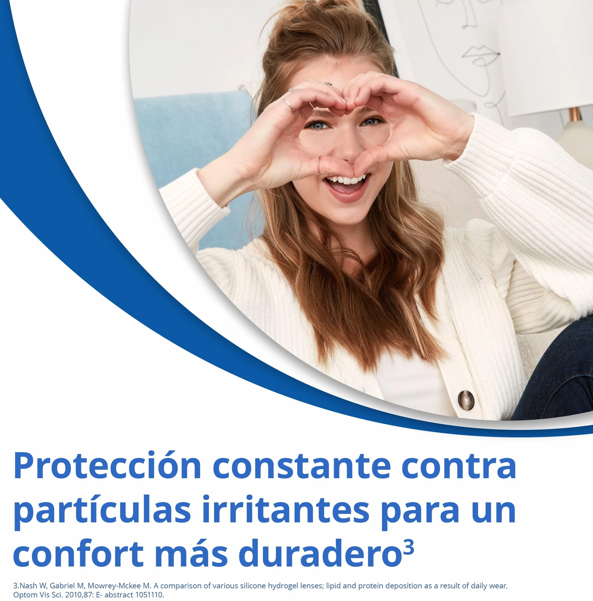 Air Optix plus HydraGlyde Lentes de contacto de reemplazo mensual, Pack de 3, R 8.6 mm, D 14.2 mm, -8.5 Diopt