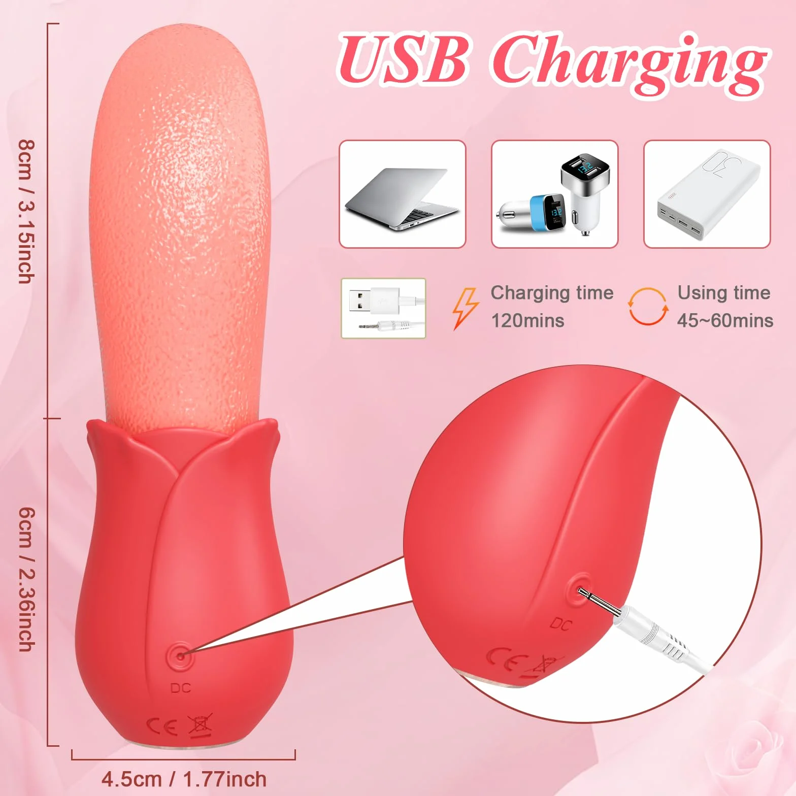 Juguetes Sexuales Para Mujeres, Vibradores Realistas Para La Lengua Para El Pecho, Vibrador Para Pezones Con 10 Vibraciones Para Lamer, Juguetes Sexuales Para Adultos Para Parejas Femeninas