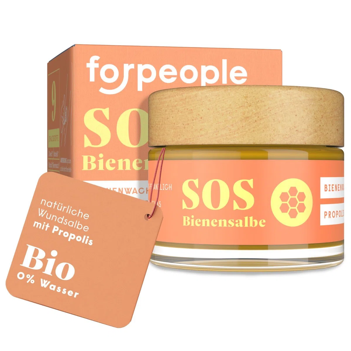 Forpeople - Pomada de abeja de propóleos BIO 50 ml · pomada con propóleos en alta dosis para neurodermatitis y acné · ungüento curativo para pieles sensibles y secas · pomada de propóleo con aceites