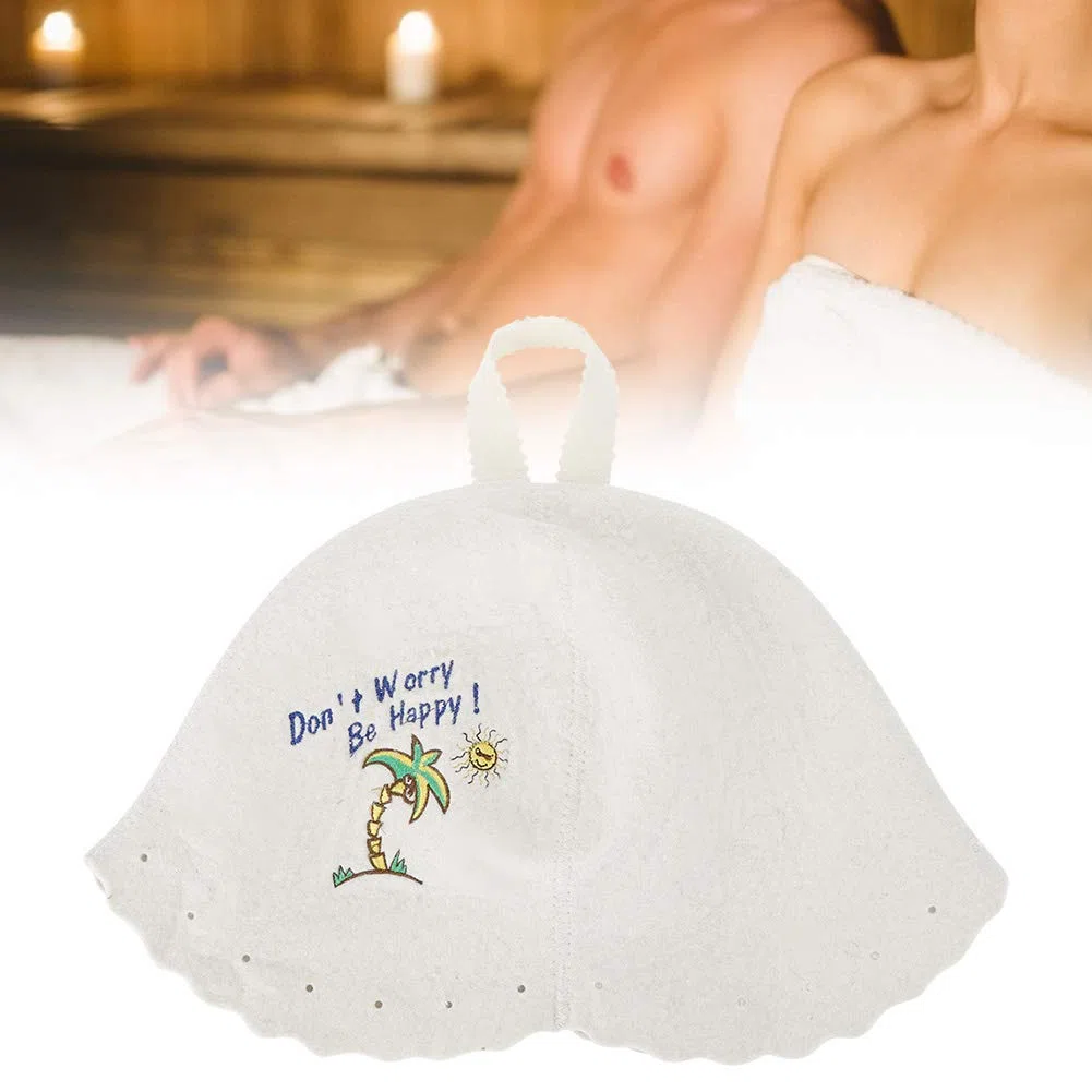 Gorro de Sauna Lana, Gorro de Sauna Gorro de Banya Ruso finlandés para Hombres Mujeres Sombrero de Fieltro Accesorios de Sauna