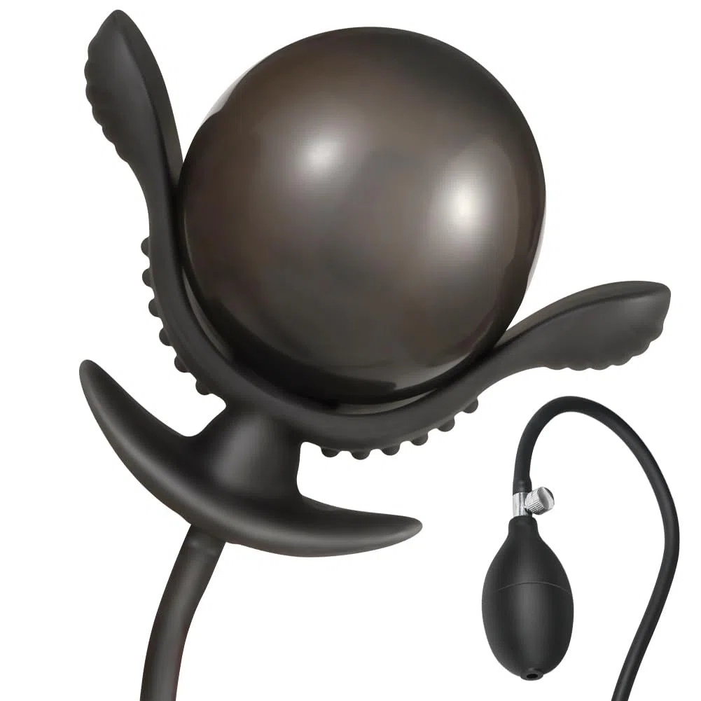 SXOVO Plug Anal Hinchable con Bomba de Silicona Líquida Butt Plug Estimulación de la Próstata Masturbador BDSM Expansor Anal Juguetes Sexuales Extremos para Hombres Mujeres y Parejas