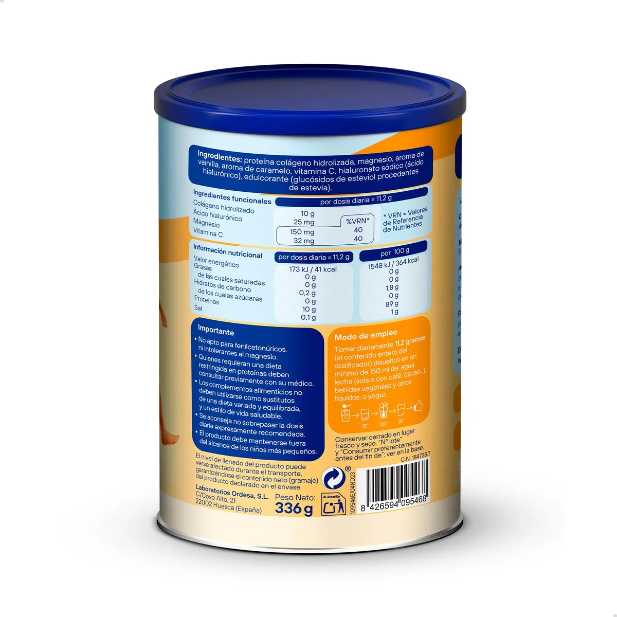 Colnatur Complex Vainilla | 336g | Colágeno con Magnesio y Vitamina C para Músculos y Articulaciones
