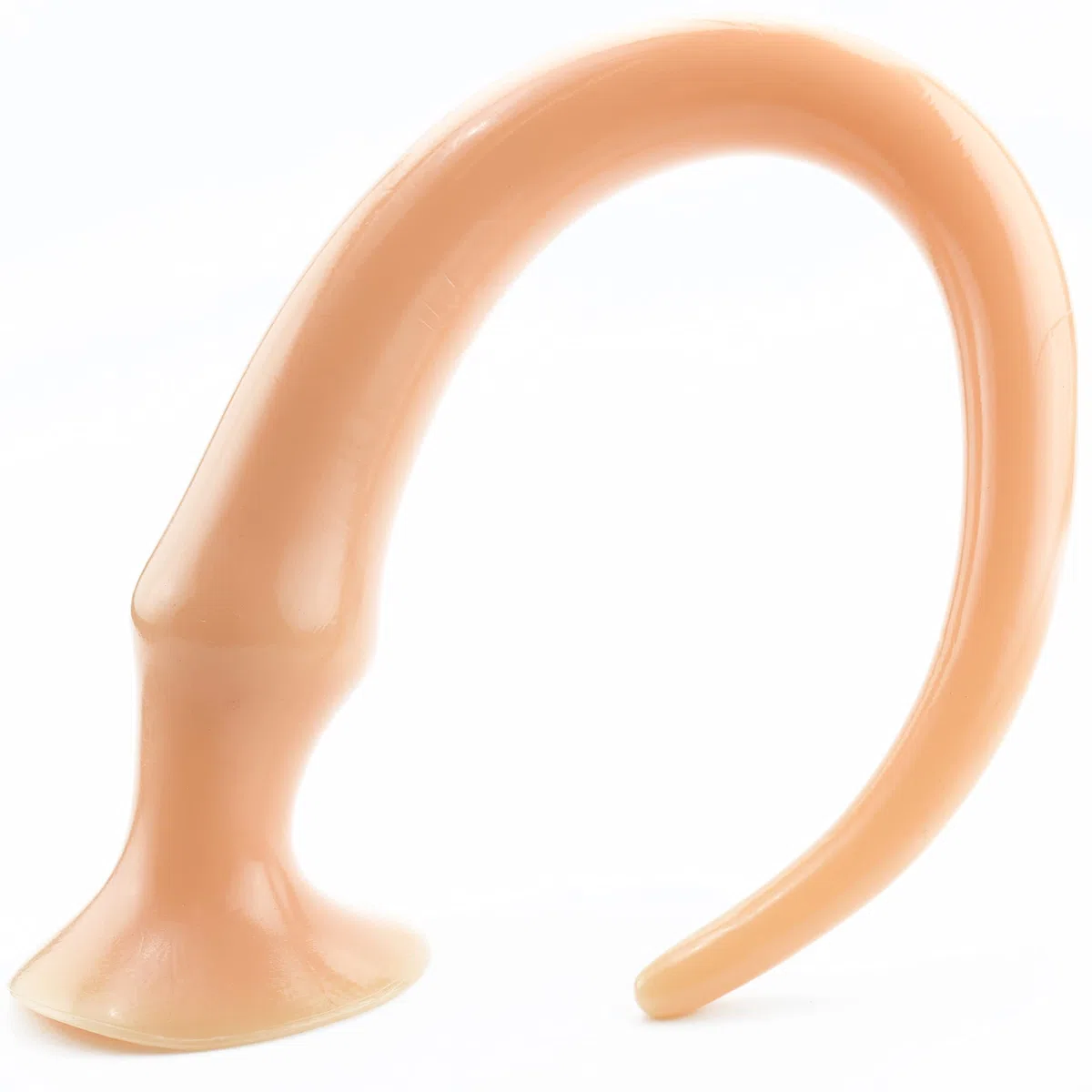 Dildo anal 50 cm color beige con ventosa – Plug anal largo 1,5–5 cm diámetro – Consolador flexible de PVC – Dilatador anales masculino y femenino – Juguetes sexuales adultos Butt plug A90-2
