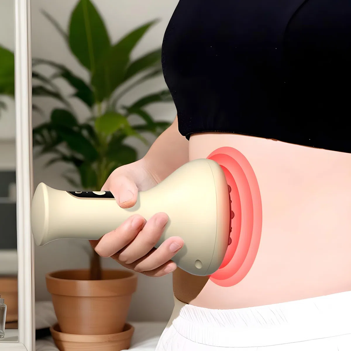 Masajeador anticelulítico ajustable - Modelador corporal de mano, dispositivo de masaje al vacío inalámbrico de 9 niveles | Reducción de grasa dirigida Relajación muscular Piernas Brazos Abdomen Muslo