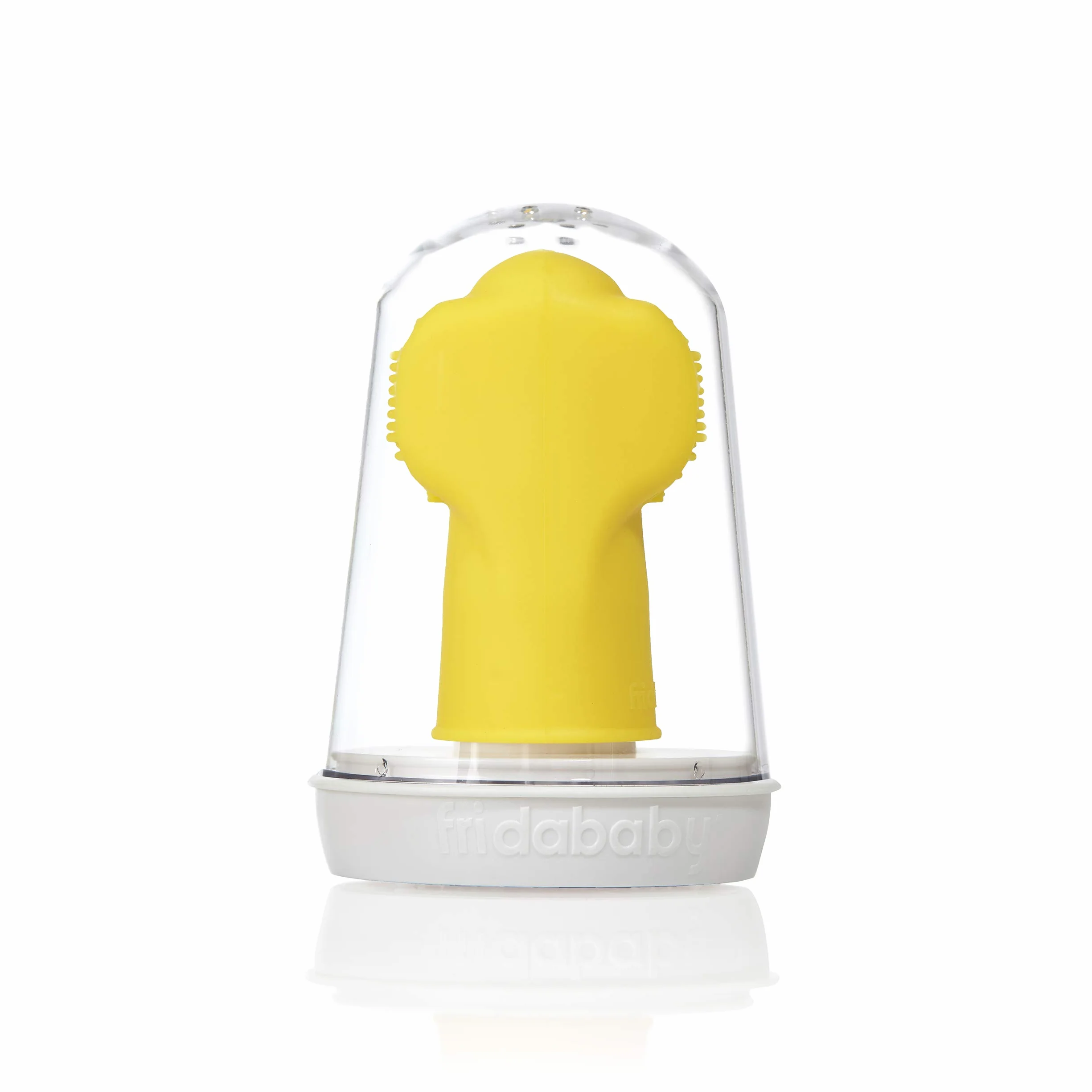 Frida Baby Cepillo de dientes de primer dedo para bebé con estuche de almacenamiento, a partir de 3 meses, 1 paquete