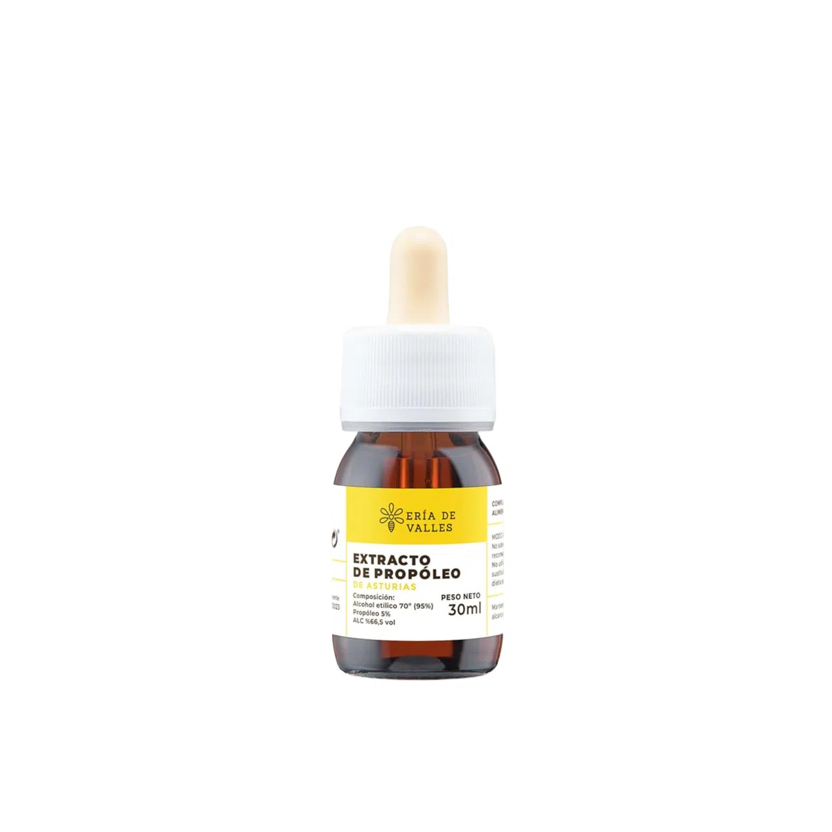 Ería de Valles – Extracto de Propóleo de Asturias 30 ml – Fórmula Tradicional con Propiedades Naturales – Uso Oral Diluido – Producción Artesanal