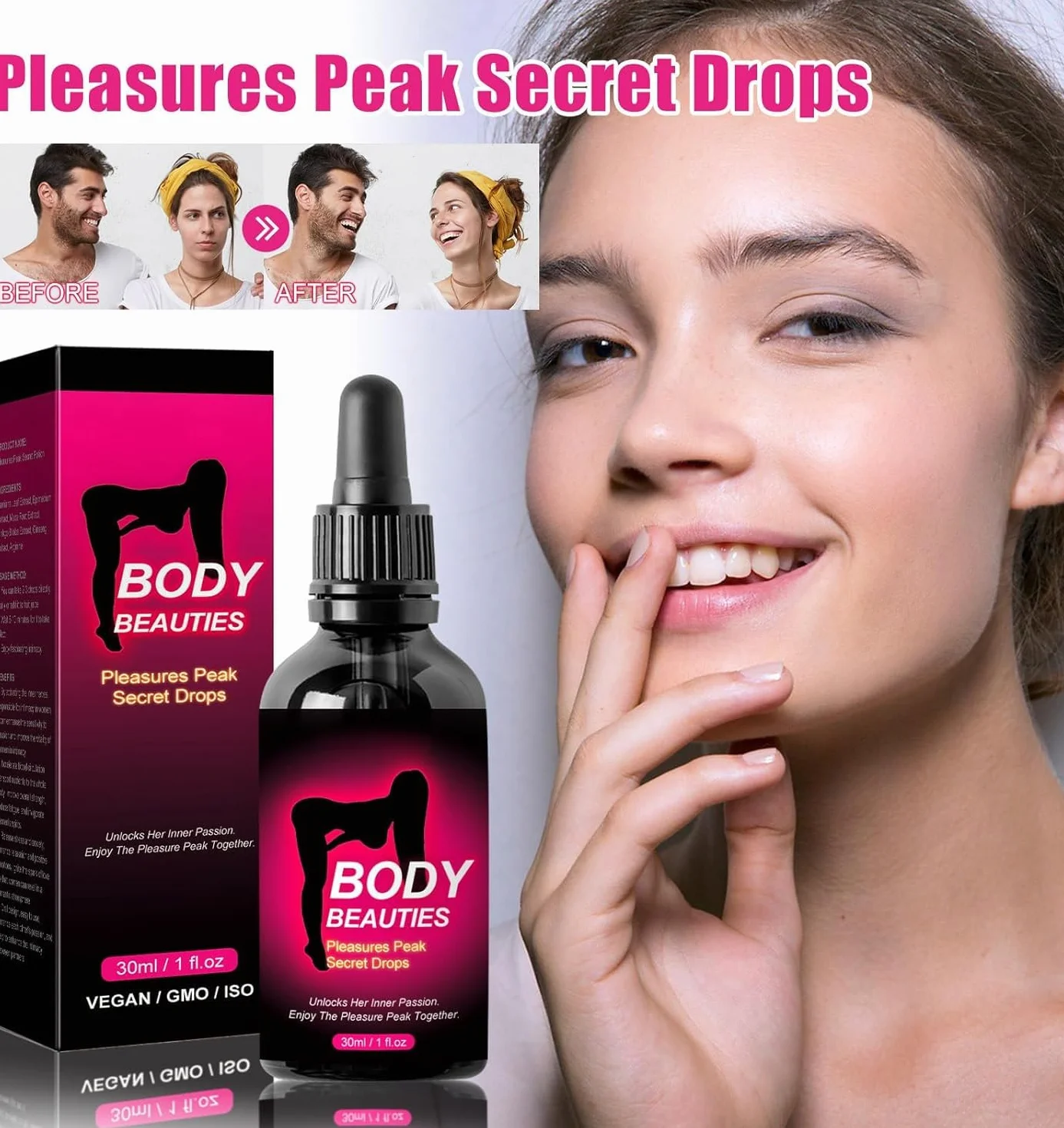 Potenciador Del Placer Sexual,Gotas Sexuales de Placer Estimulante para Mujeres,Estimulante sexual femenino,Orgasmos mas intensos.