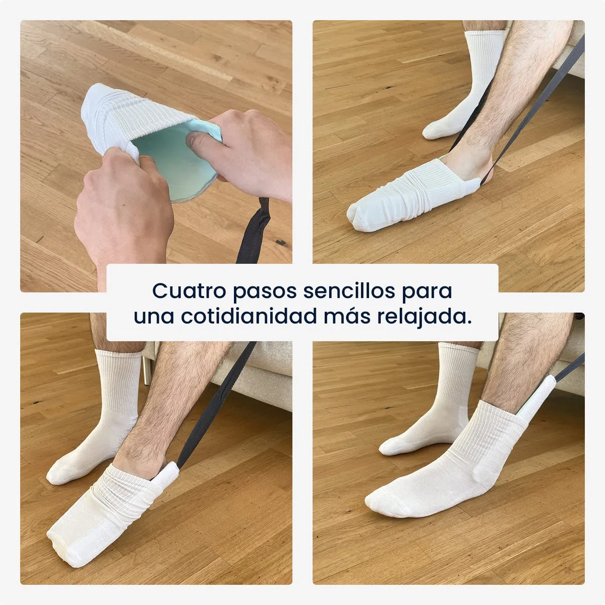 flexilife Calzador de calcetines. Ideal para personas mayores, embarazadas o en otras condiciones que limitan su habilidad para ponerse las medias
