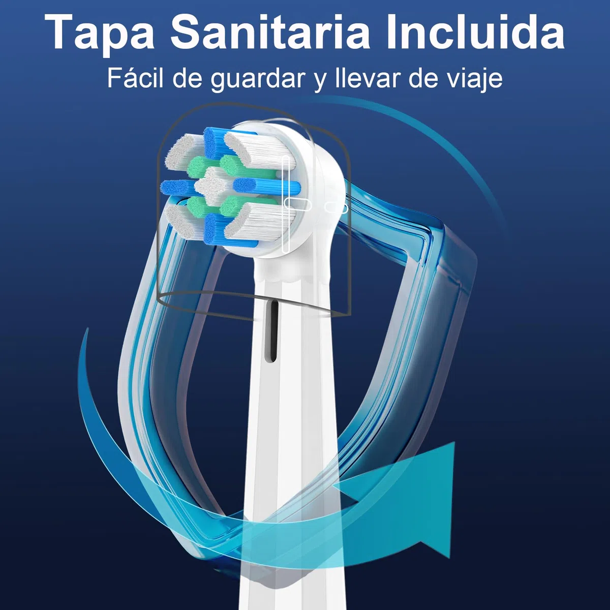 Recambio Cepillos Compatible con Oral B IO 2/3/4/5/6/7/8/9/10 Cepillos Eléctrico, Cabezales Compatible con Oral B IO Para el Cuidado de las Encías y la Limpieza Dental (8 Negro/Blanco)