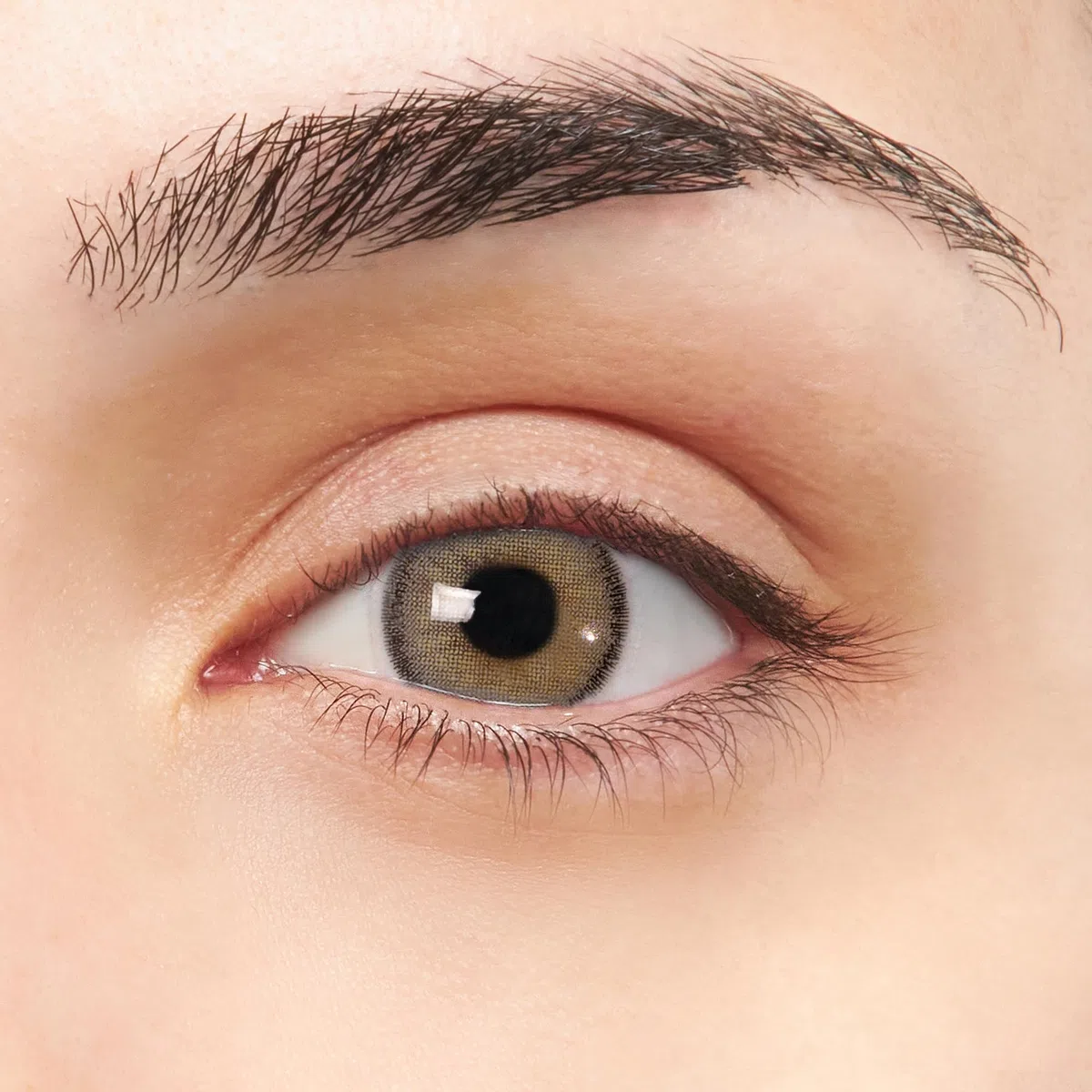 Lentillas de Contacto Color Gris Verdoso Duración 1 Año + Kit de Accesorios Color Madrid VIP (2 Piezas) Con Aro de Definición