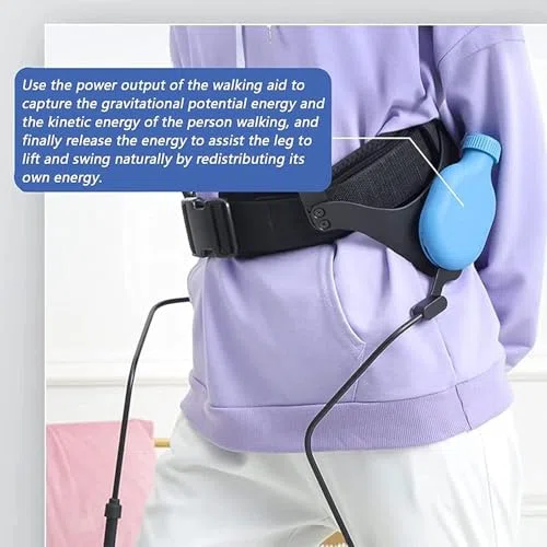 Body Power Walkig - Ayuda para levantamiento de piernas de terapia física con cinturón de cintura ajustable, Itesity ajustable, diseño bioico, reduce el erergio Cosumptio