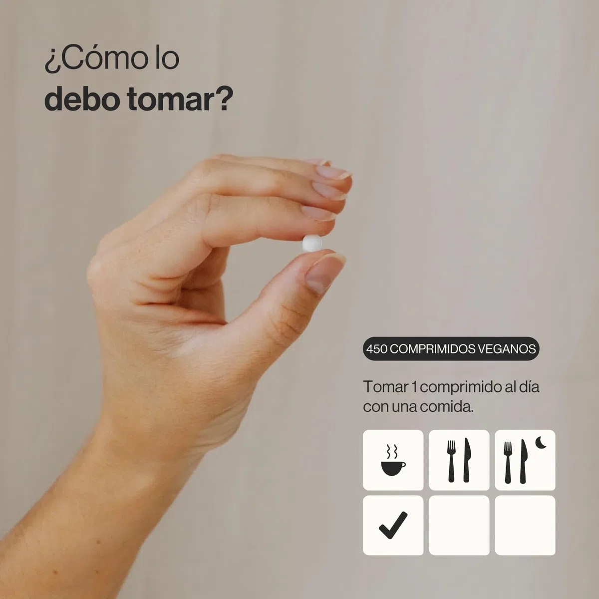Vitamina B12 1000 mcg - 450 Comprimidos Veganos, Metilcobalamina 100% Forma Activa - Más de 1 año de Suministro - Contra Cansancio y Fatiga, Para el Sistema Inmunitario