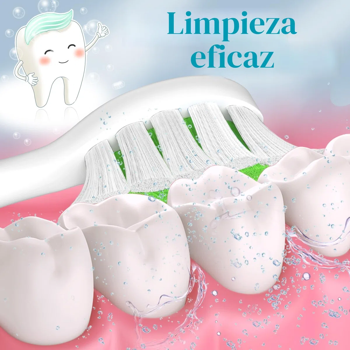 BrightDeal Cabezales de cepillo de dientes de repuesto para Philips Sonicare – Recambios para eléctricos compatibles con Sonicare HealthyWhite, EasyClean, 10 unidades