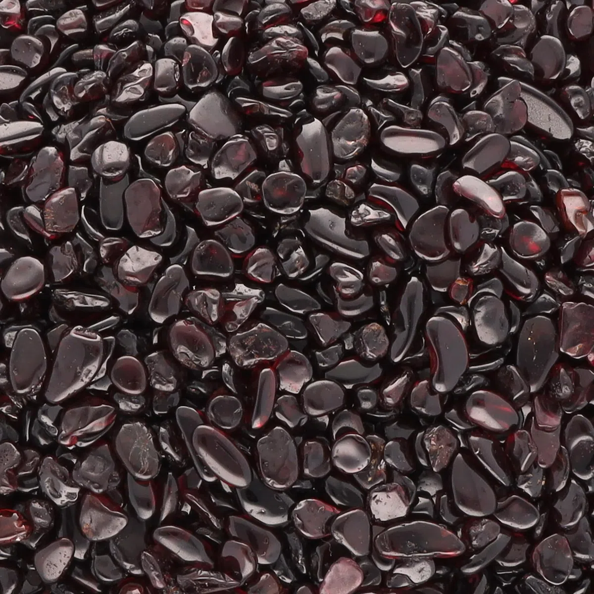 Lebensquelle Plus Granate Mini piedras tamboreadas | chips de piedras preciosas | 4-10 mm de diámetro (300 gramos)