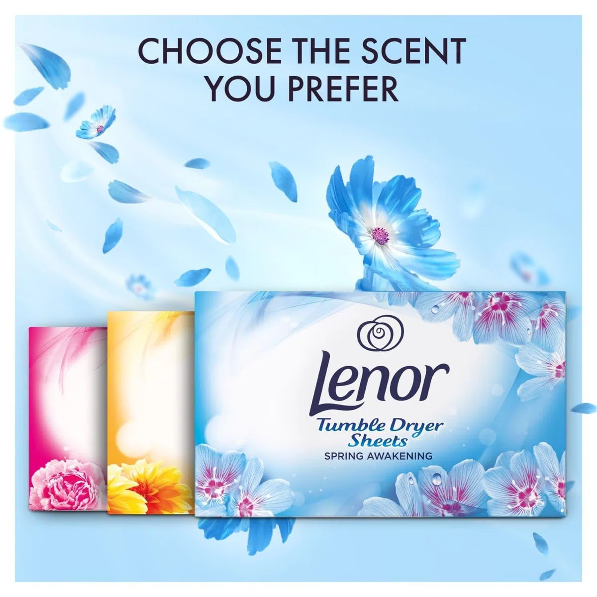 Lenor Spring Awakening - Hojas para secadora (3 unidades, 34 hojas)