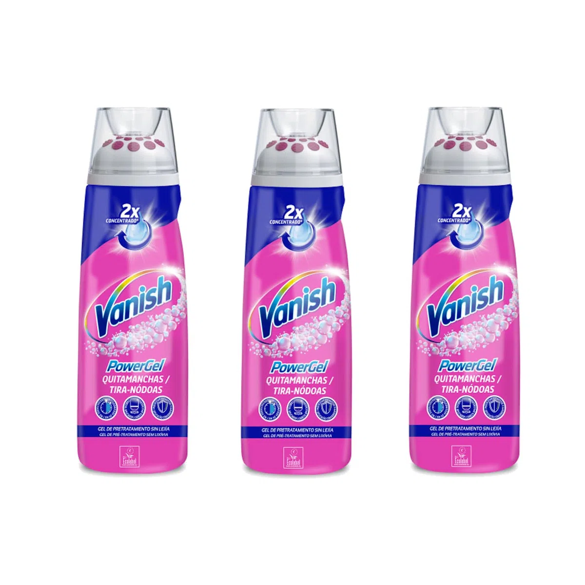 Vanish Power Gel – Quitamanchas delantero lavado 200 ml – pack de 3x200ml