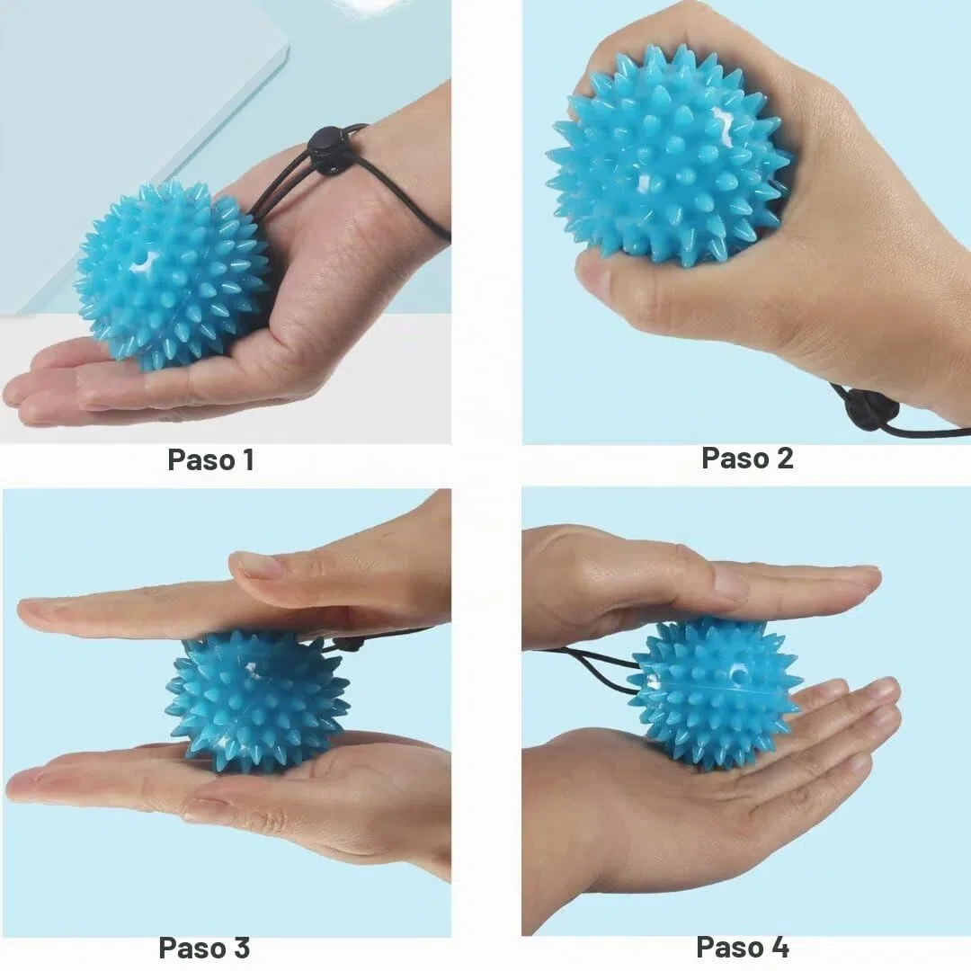 Pelota de entrenamiento para ejercitar dedos, fortalecedor de agarre, terapia física para recuperación de accidentes cerebrovasculares y alivio del estrés de