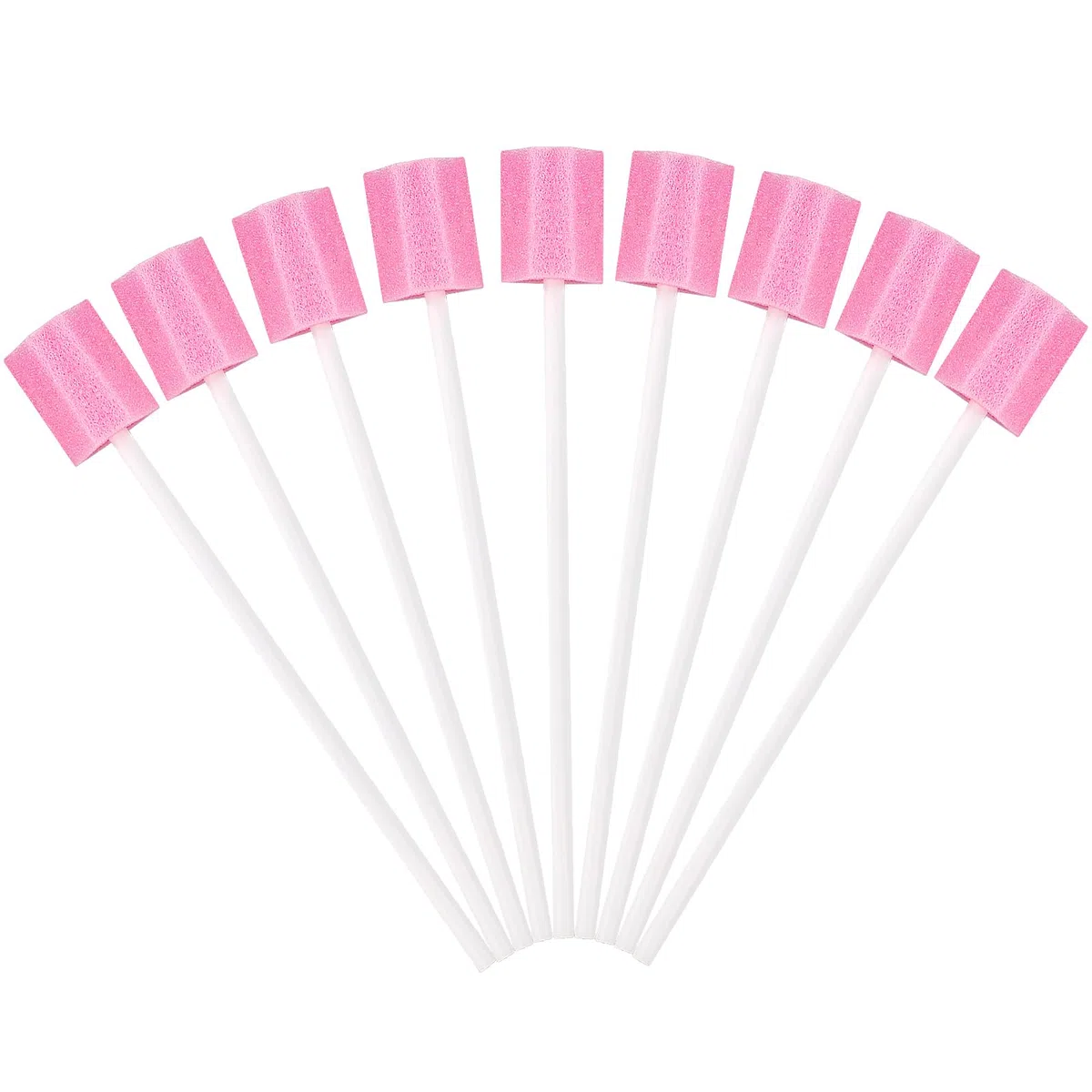 100 Piezas Esponjas De Boca,Hisopos Desechables Esponja Orales,Esponja De Limpieza De Dientes Para El Cuidado De La Boca Del Diente Para El Hospital Casero(Rosa)
